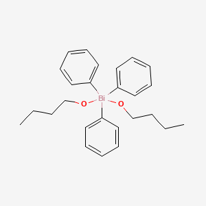molecular formula C26H33BiO2 B14375416 Dibutoxy(triphenyl)-lambda~5~-bismuthane CAS No. 90520-66-4