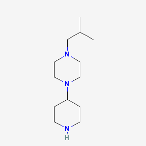 B1437542 1-Isobutyl-4-piperidin-4-yl-piperazine CAS No. 1082545-66-1