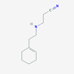 3-{[2-(1-Cyclohexen-1-YL)ethyl]-amino}propanenitrile