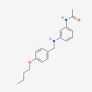 molecular formula C19H24N2O2 B14375475 N-(3-{[(4-Butoxyphenyl)methyl]amino}phenyl)acetamide CAS No. 90266-43-6