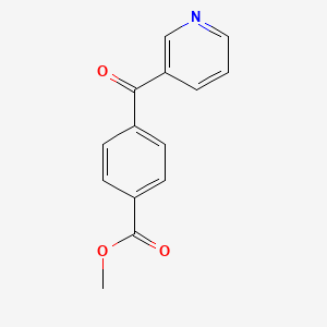 molecular formula C14H11NO3 B14375486 Benzoic acid, 4-(3-pyridinylcarbonyl)-, methyl ester CAS No. 89667-30-1