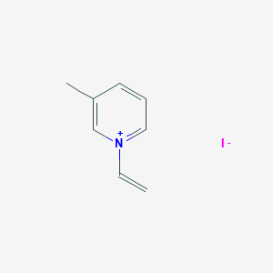 molecular formula C8H10IN B14375494 1-Ethenyl-3-methylpyridin-1-ium iodide CAS No. 89932-39-8
