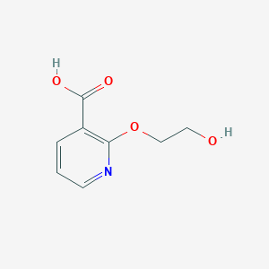 molecular formula C8H9NO4 B1437550 2-(2-Hydroxyethoxy)pyridine-3-carboxylic acid CAS No. 672957-98-1