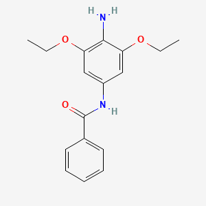 molecular formula C17H20N2O3 B14375507 N-(4-Amino-3,5-diethoxyphenyl)benzamide CAS No. 90375-82-9
