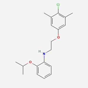 molecular formula C19H24ClNO2 B1437554 N-[2-(4-Chloro-3,5-dimethylphenoxy)ethyl]-2-isopropoxyaniline CAS No. 1040682-70-9