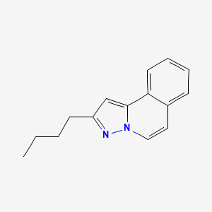 molecular formula C15H16N2 B14375562 2-Butylpyrazolo[5,1-a]isoquinoline CAS No. 89877-03-2