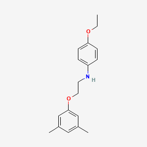 molecular formula C18H23NO2 B1437557 N-[2-(3,5-Dimethylphenoxy)ethyl]-4-ethoxyaniline CAS No. 1040686-89-2