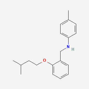 molecular formula C19H25NO B1437558 N-[2-(异戊氧基)苄基]-4-甲基苯胺 CAS No. 1040688-96-7