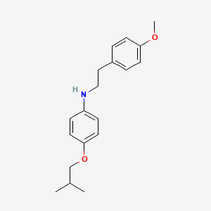 molecular formula C19H25NO2 B1437560 4-Isobutoxy-N-(4-methoxyphenethyl)aniline CAS No. 1040687-98-6