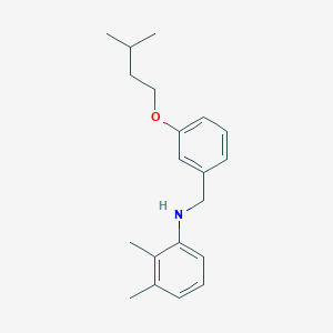 molecular formula C20H27NO B1437563 N-[3-(Isopentyloxy)benzyl]-2,3-dimethylaniline CAS No. 1040682-97-0
