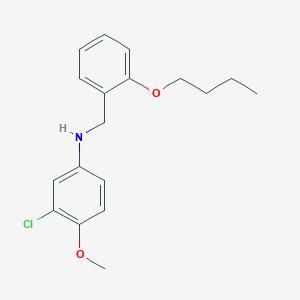 molecular formula C18H22ClNO2 B1437569 N-(2-Butoxybenzyl)-3-chloro-4-methoxyaniline CAS No. 1040685-78-6