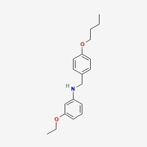 molecular formula C19H25NO2 B1437571 N-(4-Butoxybenzyl)-3-ethoxyaniline CAS No. 1040685-53-7