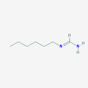 molecular formula C7H16N2 B14375715 N'-hexylmethanimidamide CAS No. 90304-18-0