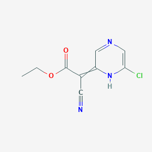 molecular formula C9H8ClN3O2 B14375730 Ethyl (6-chloropyrazin-2(1H)-ylidene)(cyano)acetate CAS No. 89876-61-9