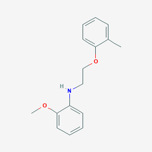 molecular formula C16H19NO2 B1437574 2-Methoxy-N-[2-(2-methylphenoxy)ethyl]aniline CAS No. 1040683-80-4