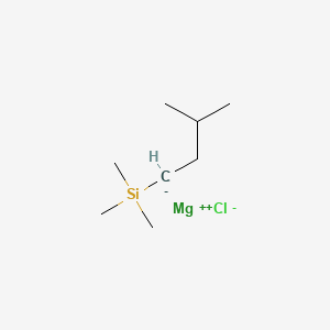 molecular formula C8H19ClMgSi B14375759 magnesium;trimethyl(3-methylbutyl)silane;chloride CAS No. 89811-48-3