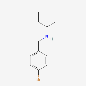B1437577 [(4-Bromophenyl)methyl](pentan-3-yl)amine CAS No. 1019482-49-5