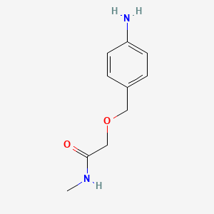 molecular formula C10H14N2O2 B1437578 2-((4-Aminobenzyl)oxy)-N-methylacetamide CAS No. 1020996-44-4