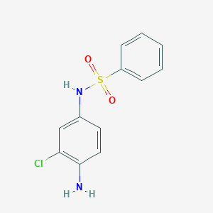 molecular formula C12H11ClN2O2S B14375790 N-(4-Amino-3-chlorophenyl)benzenesulfonamide CAS No. 88680-88-0