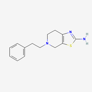 molecular formula C14H17N3S B1437580 5-Phenethyl-4,5,6,7-tetrahydrothiazolo[5,4-c]pyridin-2-amine CAS No. 17899-56-8