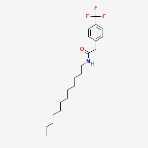 molecular formula C21H32F3NO B14375800 N-Dodecyl-2-[4-(trifluoromethyl)phenyl]acetamide CAS No. 89575-26-8