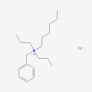 molecular formula C19H34BrN B14375817 N-Benzyl-N,N-dipropylhexan-1-aminium bromide CAS No. 90105-62-7