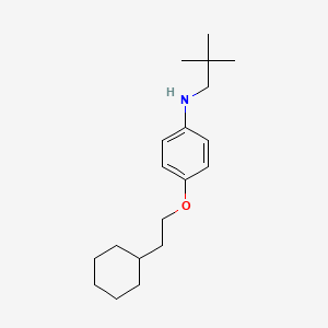 molecular formula C19H31NO B1437586 4-(2-环己基乙氧基)-N-新戊基苯胺 CAS No. 1040693-52-4