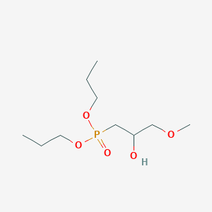 molecular formula C10H23O5P B14375860 Dipropyl (2-hydroxy-3-methoxypropyl)phosphonate CAS No. 89965-00-4