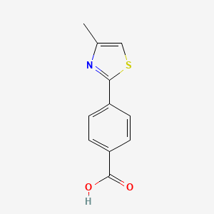 molecular formula C11H9NO2S B1437588 4-(4-Methyl-1,3-thiazol-2-yl)benzoic acid CAS No. 933709-38-7