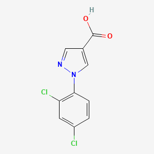 molecular formula C10H6Cl2N2O2 B1437590 1-(2,4-dichlorophenyl)-1H-pyrazole-4-carboxylic acid CAS No. 1152866-69-7