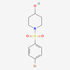 molecular formula C11H14BrNO3S B1437591 1-((4-Bromophenyl)sulfonyl)piperidin-4-ol CAS No. 937012-61-8