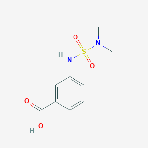 molecular formula C9H12N2O4S B14375917 3-[(Dimethylsulfamoyl)amino]benzoic acid CAS No. 90234-40-5