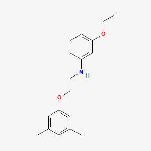molecular formula C18H23NO2 B1437595 N-[2-(3,5-Dimethylphenoxy)ethyl]-3-ethoxyaniline CAS No. 1040684-96-5