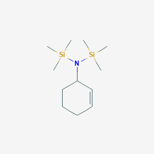 molecular formula C12H27NSi2 B14375954 N-(Cyclohex-2-en-1-yl)-1,1,1-trimethyl-N-(trimethylsilyl)silanamine CAS No. 90014-17-8