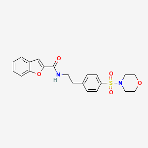 molecular formula C21H22N2O5S B14375995 N-{2-[4-(Morpholine-4-sulfonyl)phenyl]ethyl}-1-benzofuran-2-carboxamide CAS No. 90141-29-0