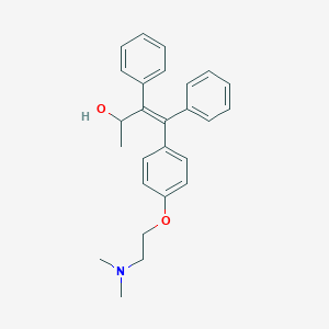 molecular formula C₂₆H₂₉NO₂ B014376 (Z)-beta-((4-(2-(Dimethylamino)ethoxy)phenyl)phenylmethylene)-alpha-methylbenzeneethanol CAS No. 97170-41-7