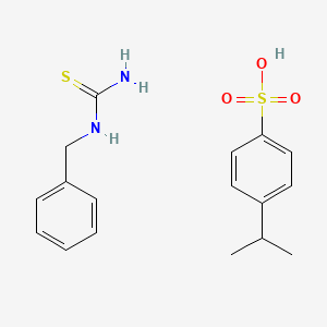 molecular formula C17H22N2O3S2 B14376021 Benzylthiourea;4-propan-2-ylbenzenesulfonic acid CAS No. 90254-04-9