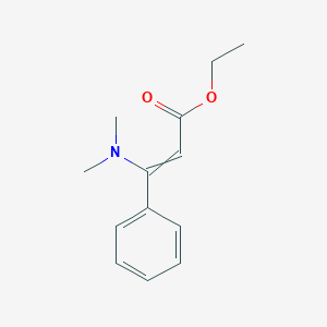 molecular formula C13H17NO2 B14376067 Ethyl 3-(dimethylamino)-3-phenylprop-2-enoate CAS No. 88653-00-3