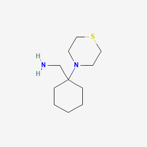 [1-(Thiomorpholin-4-yl)cyclohexyl]methanamine