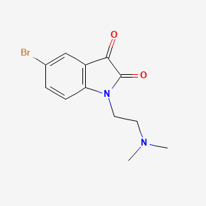 5-bromo-1-[2-(dimethylamino)ethyl]-2,3-dihydro-1H-indole-2,3-dione