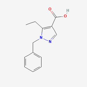 molecular formula C13H14N2O2 B1437610 1-benzyl-5-ethyl-1H-pyrazole-4-carboxylic acid CAS No. 1152497-13-6