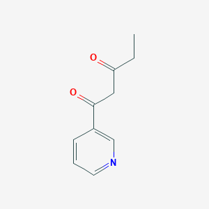 molecular formula C10H11NO2 B1437615 1-(Pyridin-3-yl)pentane-1,3-dione CAS No. 622403-56-9