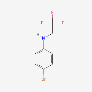molecular formula C8H7BrF3N B1437622 4-溴-N-(2,2,2-三氟乙基)苯胺 CAS No. 50885-29-5