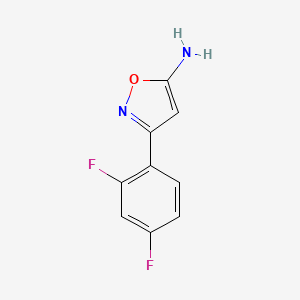 molecular formula C9H6F2N2O B1437623 3-(2,4-Difluorophenyl)-1,2-oxazol-5-amine CAS No. 1021245-84-0