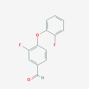 molecular formula C13H8F2O2 B1437624 3-Fluoro-4-(2-fluorophenoxy)benzaldehyde CAS No. 1021233-15-7