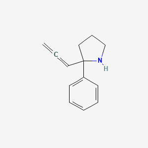 molecular formula C13H15N B14376261 2-Phenyl-2-propadienylpyrrolidine CAS No. 89998-45-8