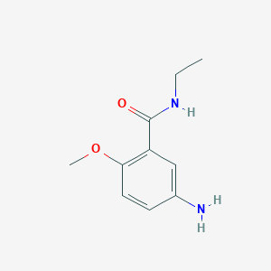 molecular formula C10H14N2O2 B1437627 5-氨基-N-乙基-2-甲氧基苯甲酰胺 CAS No. 1071377-22-4
