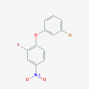 molecular formula C12H7BrFNO3 B1437628 1-(3-Bromophenoxy)-2-fluoro-4-nitrobenzene CAS No. 74660-86-9