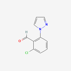 2-chloro-6-(1H-pyrazol-1-yl)benzaldehyde