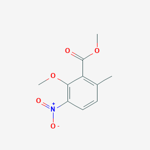 molecular formula C10H11NO5 B14376317 Methyl 2-methoxy-6-methyl-3-nitrobenzoate CAS No. 89586-16-3